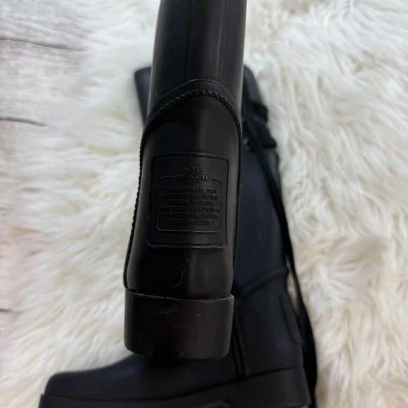Coach Tristee Lace Up Rain Boot - Picture 7 of 8